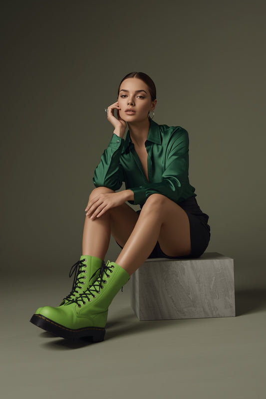 511 Granny Smith™ with Zipper — Bold European Leather Boots