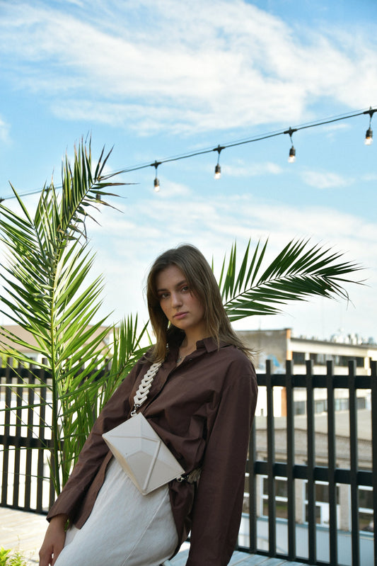 FACET Clutch with Venice Strap