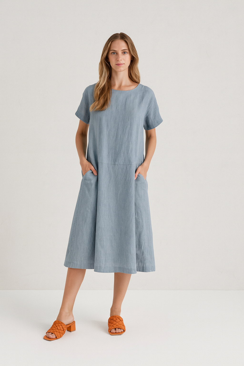 Aurora Speedwell Linen Dress – Effortless Elegance in Motion