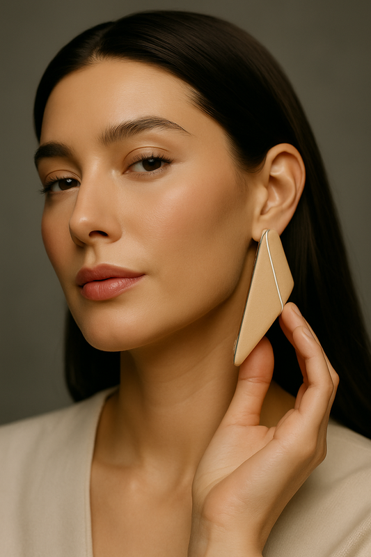 Short Wings Earrings | Handcrafted Leather Elegance